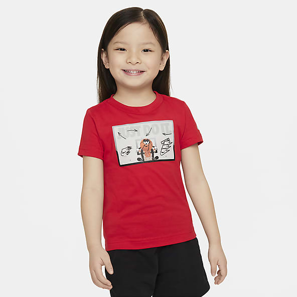 Kids Red Tops T Shirts. Nike
